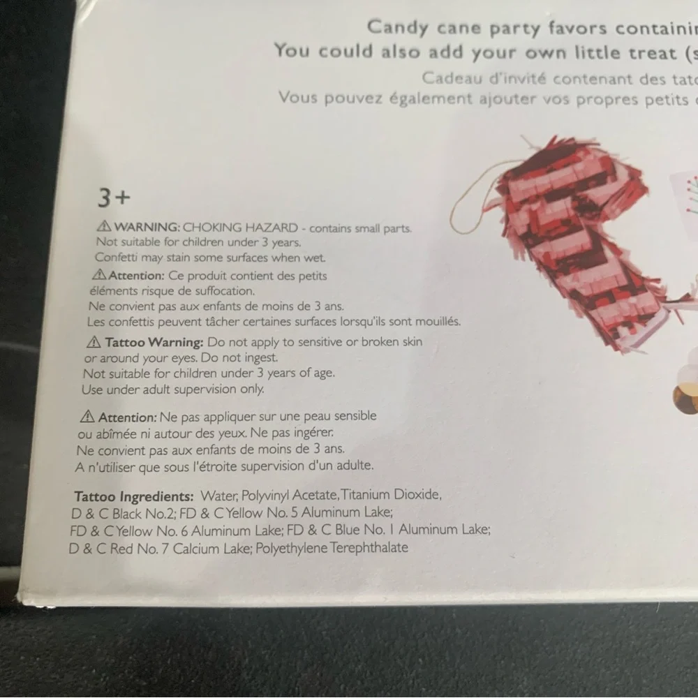 Meri Meri Mini Christmas Candy Canes Piñata Party Favors New in Box